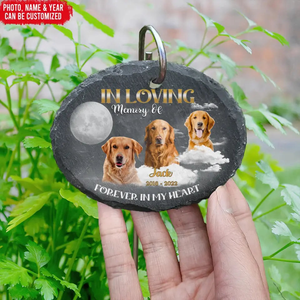 In Loving Memory Of - Personalized Garden Slate, Memorial Gift