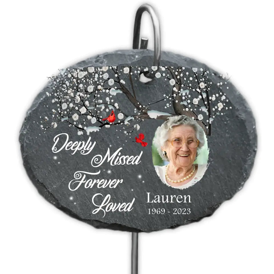 Deeply Missed Forever Loved - Personalized Garden Slate - GS63