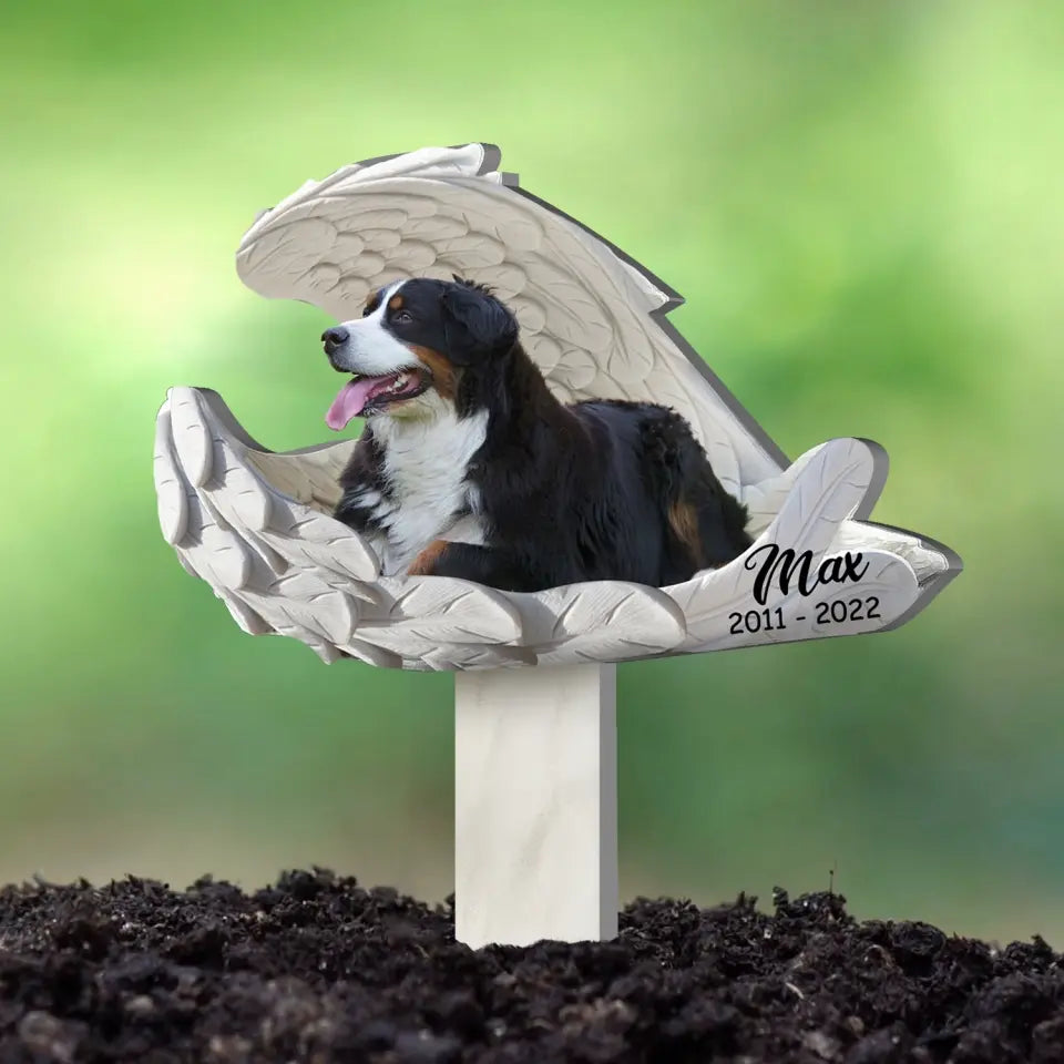 Memorial Pet Angel - Personalized Plaque Stake, Pet Loss Gift - PS72