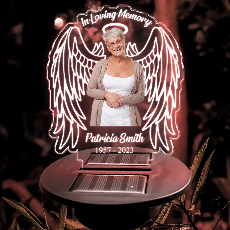 My Guardian Angel - Personalized Solar Light, Solar Light Memorial Gift - SL140