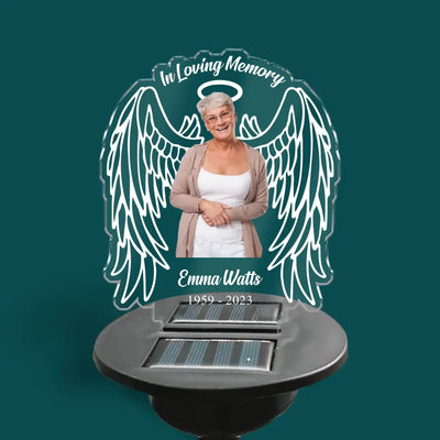 My Guardian Angel - Personalized Solar Light, Solar Light Memorial Gift - SL140