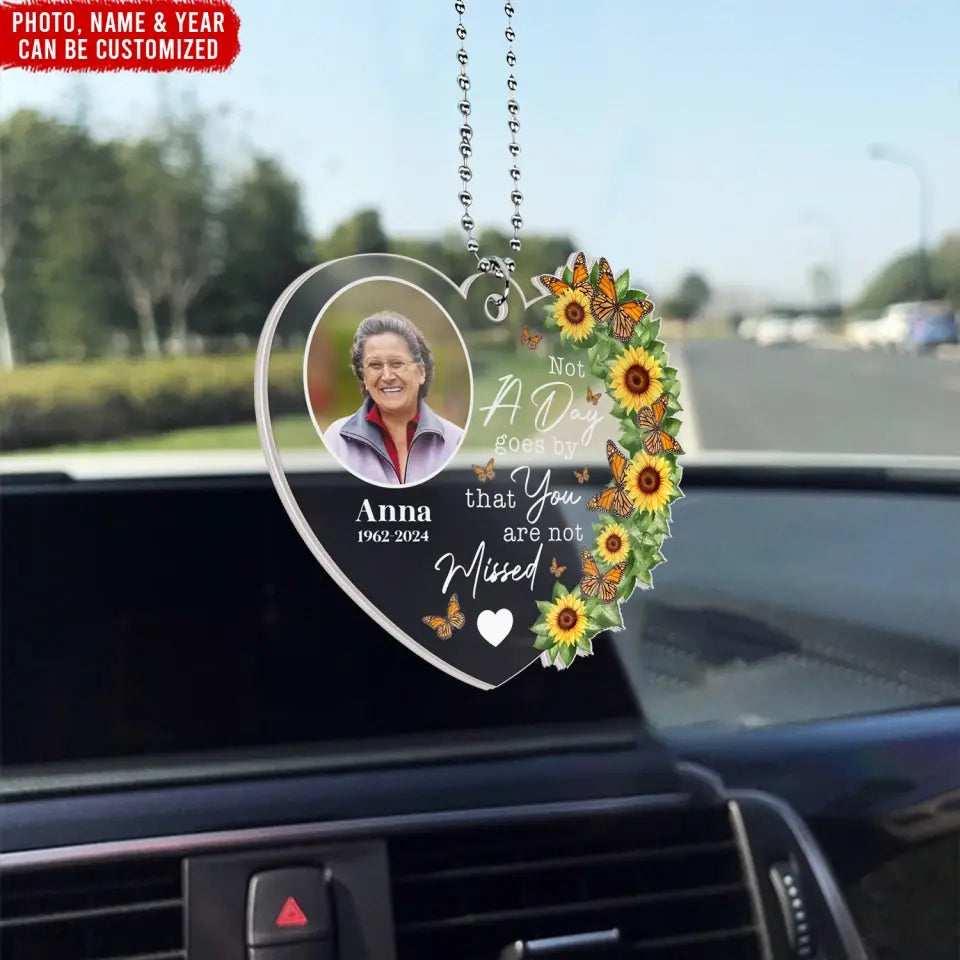 As Long As I Breathe You'll Always Be Remembered - Personalized Acrylic Car Hanger, Sympathy Gifts For Loss Of Loved One - ACH16