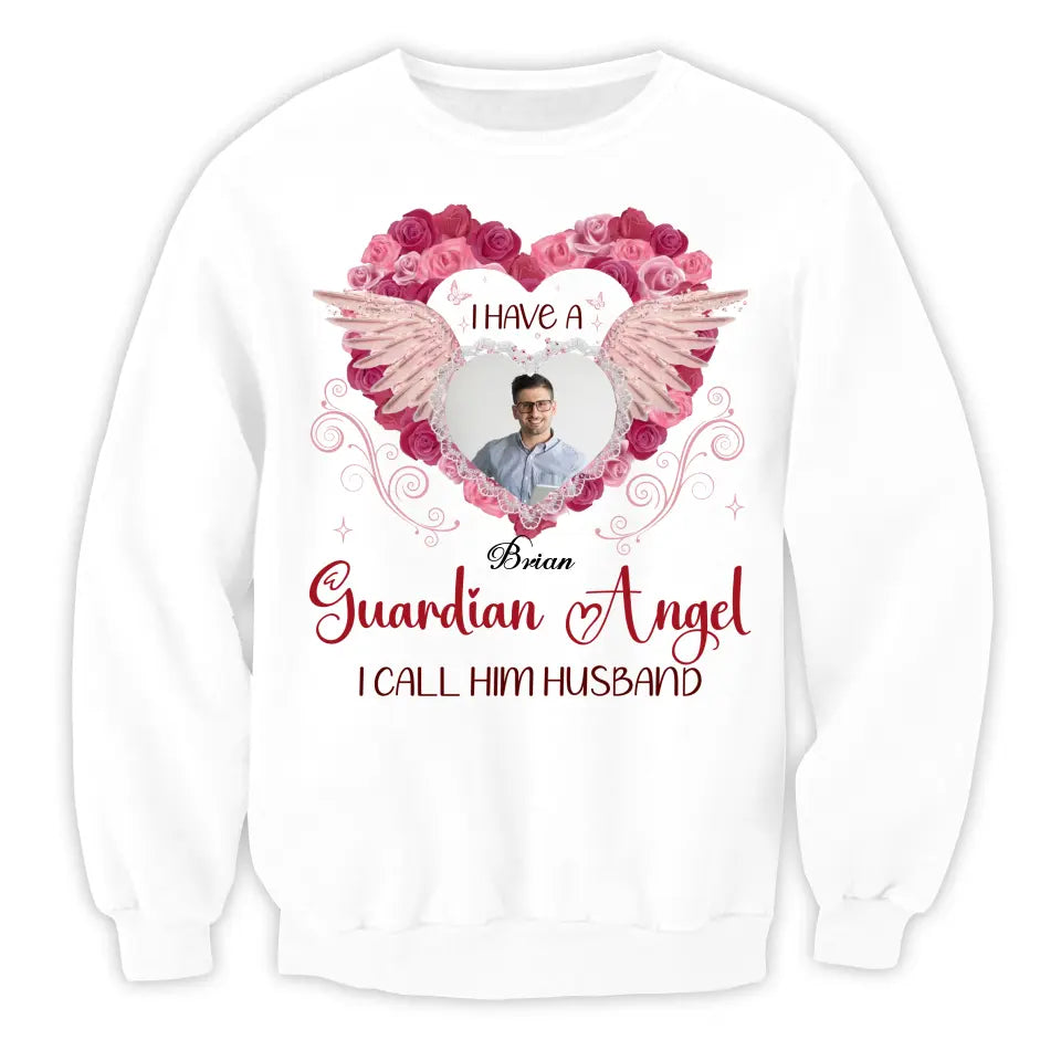 I Have A Guardian Angel - Personalized T-Shirt, Memorial Gift, Sympathy Gift - TS1126