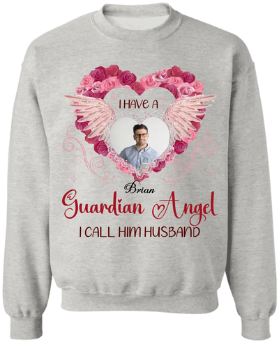 I Have A Guardian Angel - Personalized T-Shirt, Memorial Gift, Sympathy Gift - TS1126