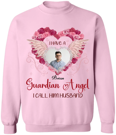 I Have A Guardian Angel - Personalized T-Shirt, Memorial Gift, Sympathy Gift - TS1126