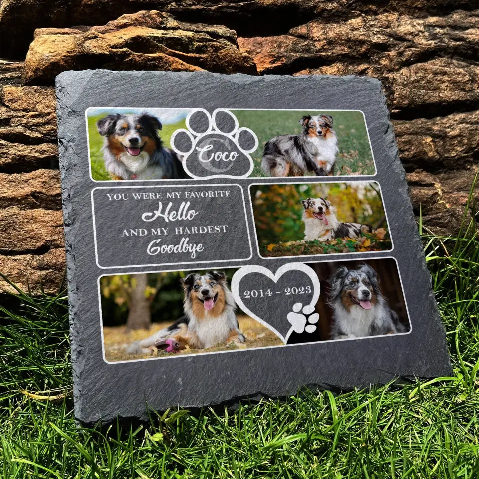 You Were My Favorite Hello And My Hardest Goodbye - Personalized Stone, Memorial Gift - MS81