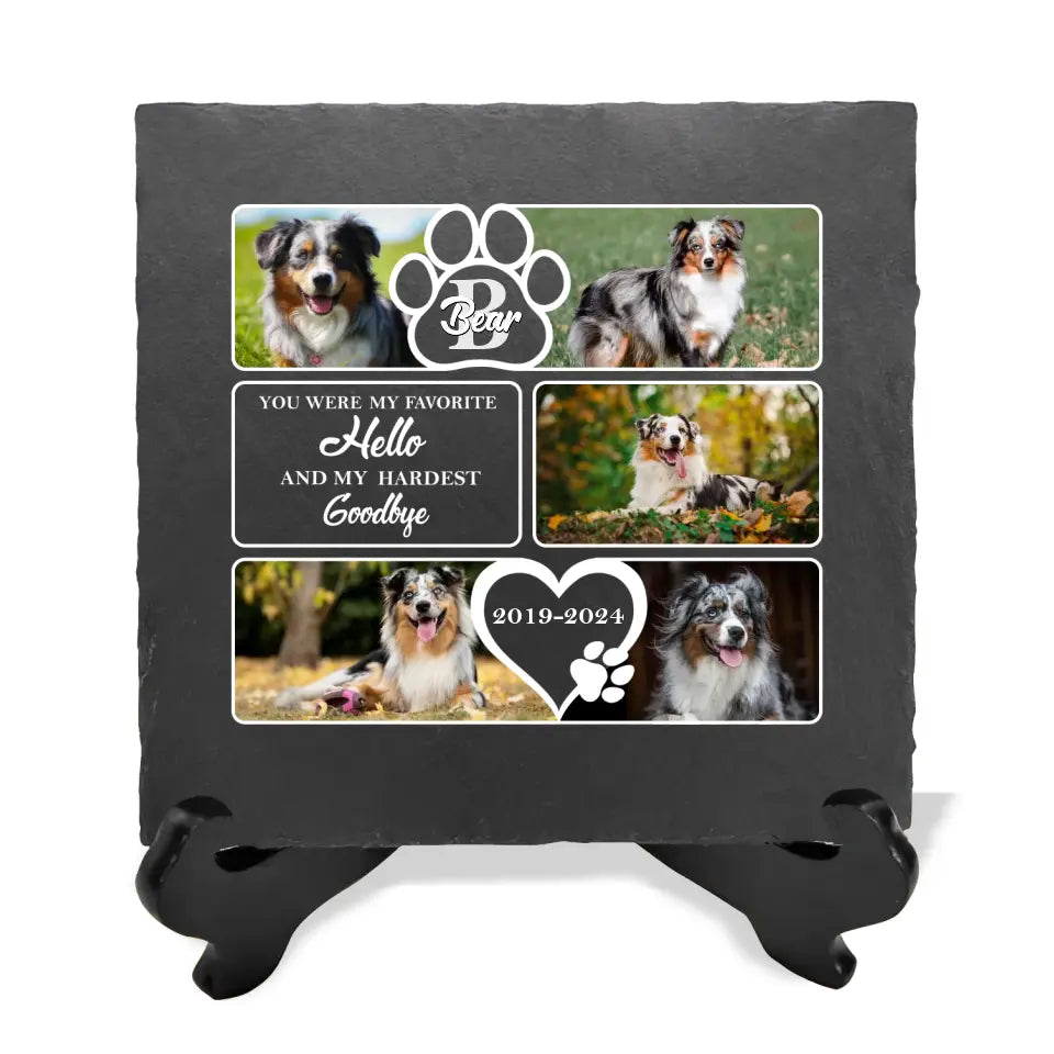 You Were My Favorite Hello And My Hardest Goodbye - Personalized Stone, Memorial Gift - MS81