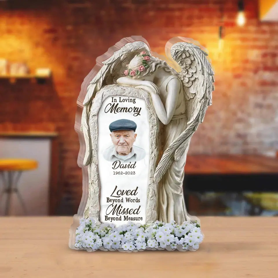 Loved Beyond Words Missed Beyond Measure - Personalized Garden Stake, Sympathy Gift, Memorial Gift for Loss Of Loved One - PS61