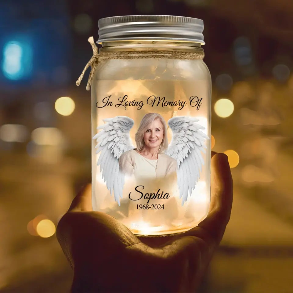 The Light Remains There Some Who Bring A Light - Personalized Mason Jar Light, In Loving Memory Of, Sympathy Gift - MJL13