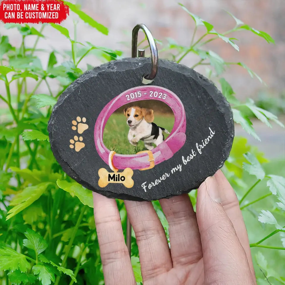 Forever My Best Friend - Personalized Slate, Gift For Dog Lover, Memorial Gifts - GS78