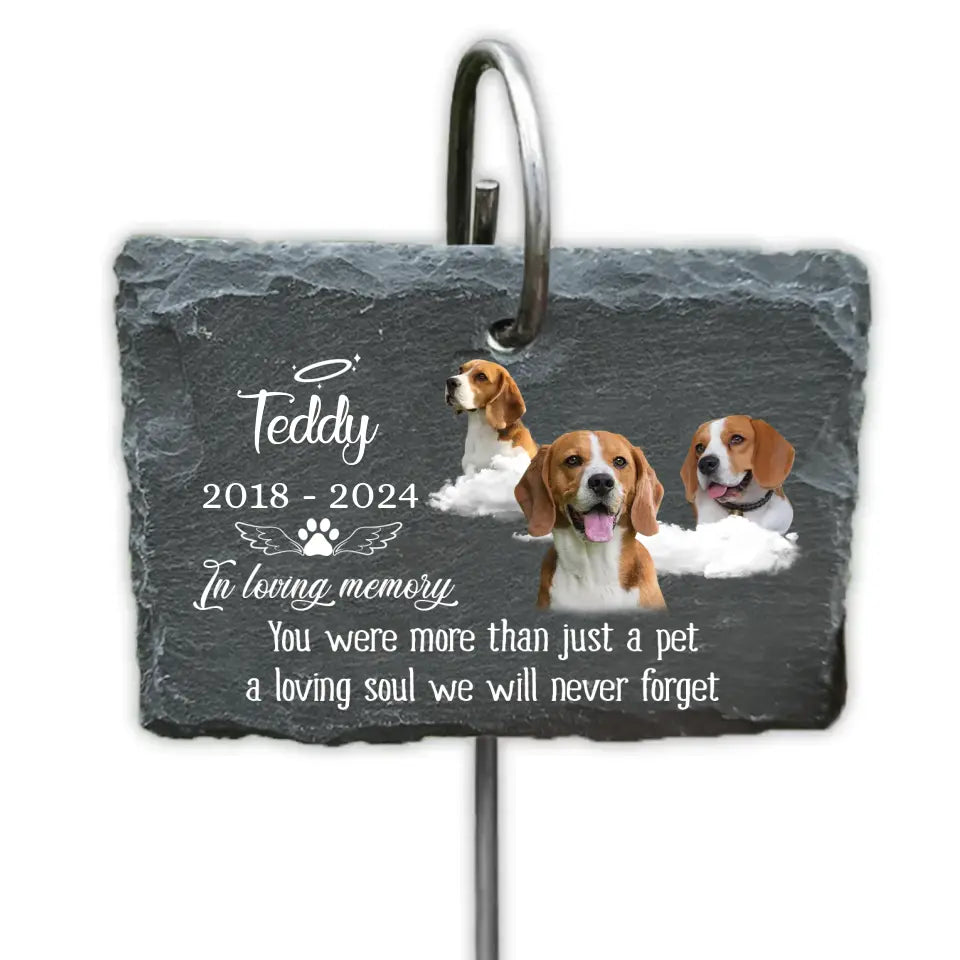 You Were More Than Just A Pet - Personalized Garden Slate, Memorial Gift For Pet Lovers - GS82