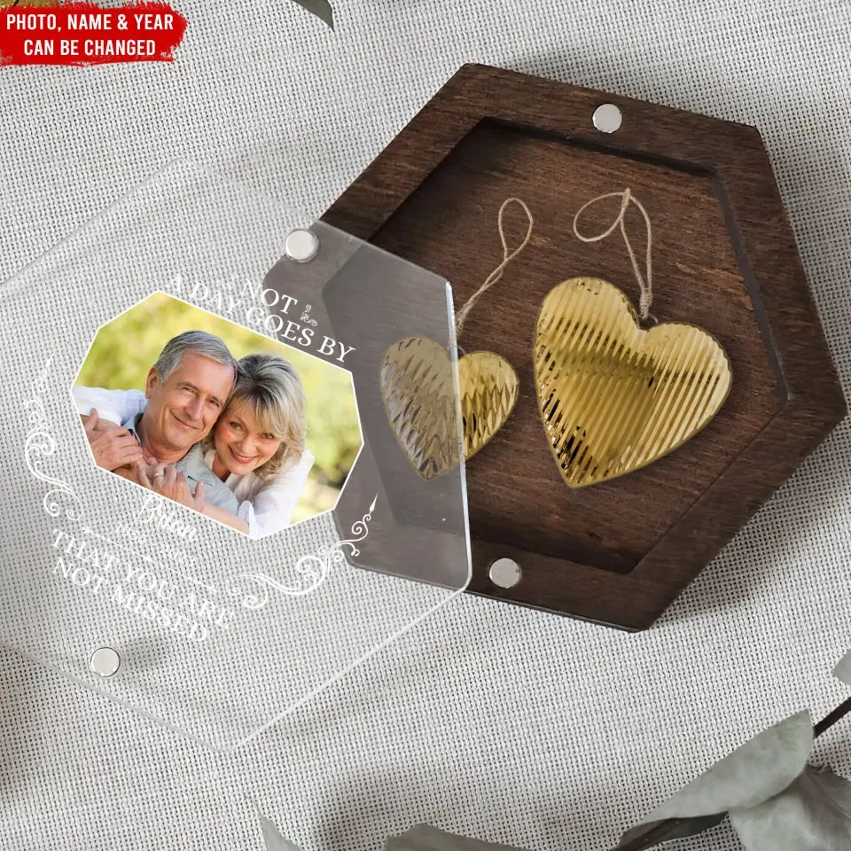 Not A Day Goes By That You Are Not Missed - Personalized Memorial Box - MB02