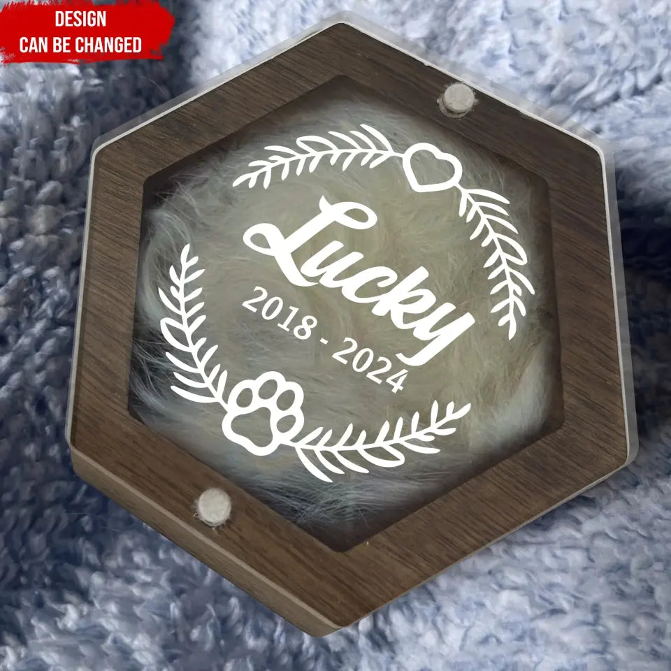 Custom Pet Paw Loss Gift - Personalized Memorial Box, Memorial Gift, Loss Of Dog, Loss Of Cat Gift - MB13