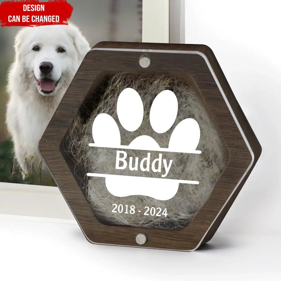 Custom Pet Paw Loss Gift - Personalized Memorial Box, Memorial Gift, Loss Of Dog, Loss Of Cat Gift - MB13