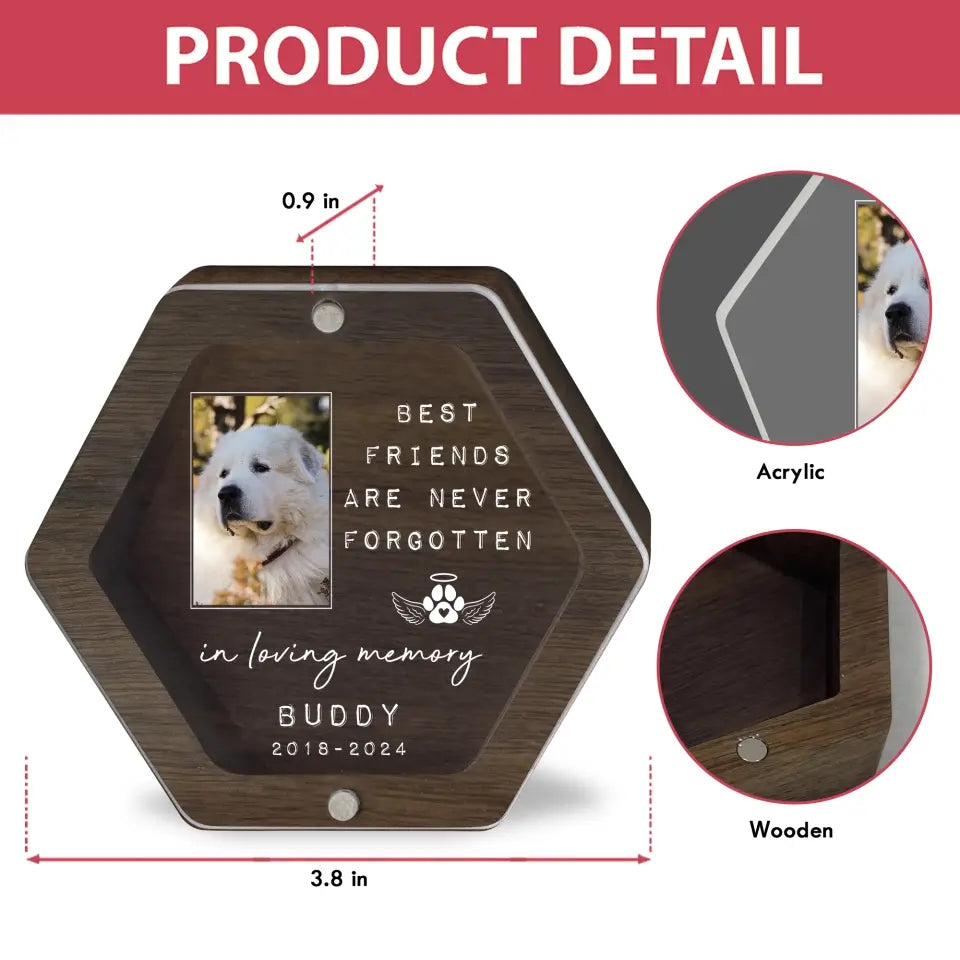 In Loving Memory, Best Friend Are Never Forgotten - Personalized Memorial Box, Unique Gift For Pet Loss - MB14
