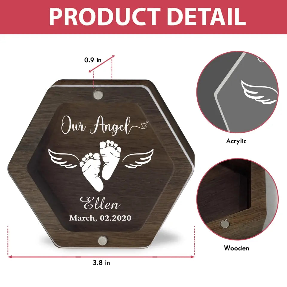 Loss Memorial Baby, Our Angel - Personalized Memorial Box, Memorial Gift - MB17