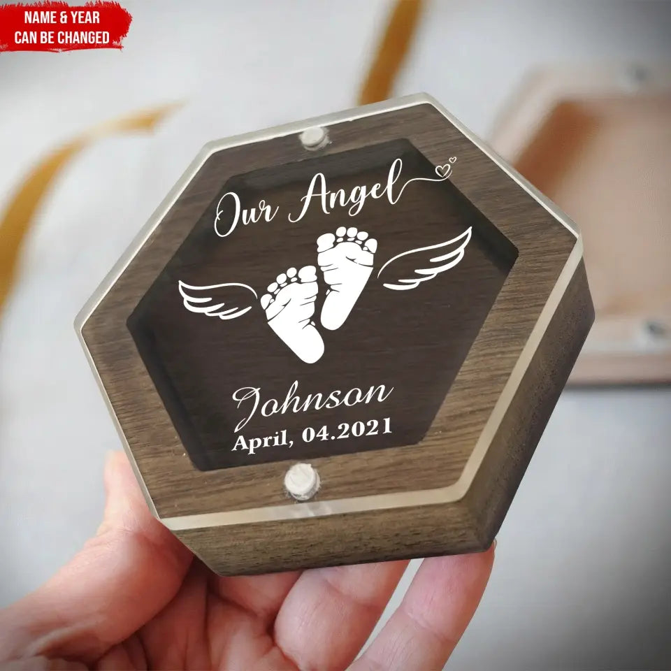 Loss Memorial Baby, Our Angel - Personalized Memorial Box, Memorial Gift - MB17