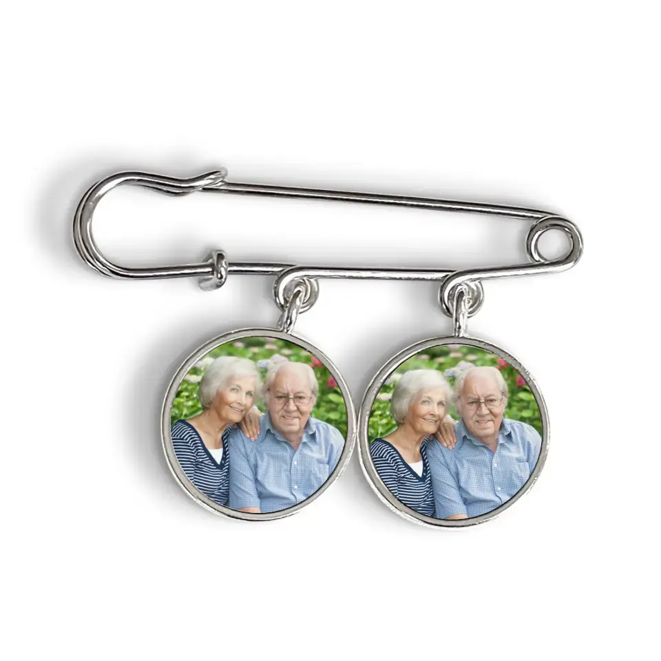 Not A Day Goes By That You Are Not Missed - Personalized Lapel Pin, Custom Photo Brooch, Memorial Gift - LP01