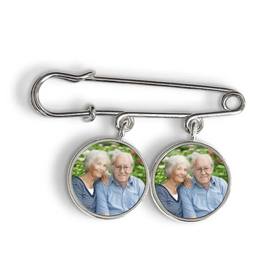 Not A Day Goes By That You Are Not Missed - Personalized Lapel Pin, Custom Photo Brooch, Memorial Gift - LP01