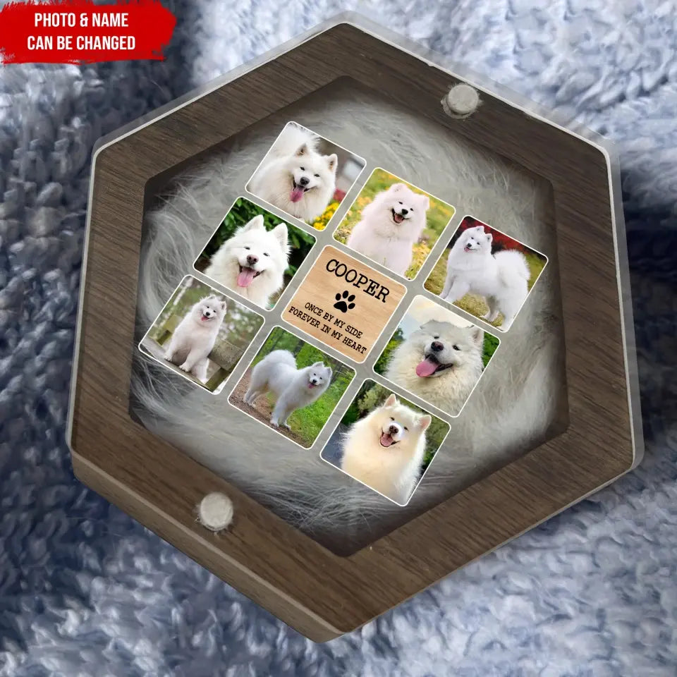 Pet In Heaven, Once By My Side Forever In My Heart - Personalized Memorial Box, Pet Loss Gift - MB19
