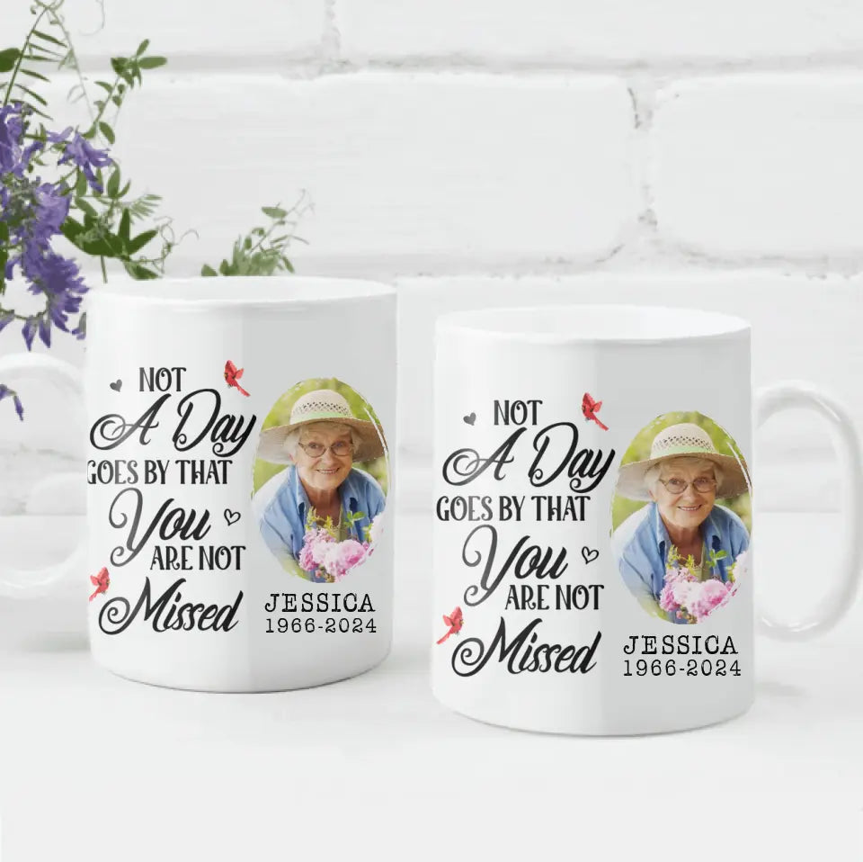 Not A Day Goes By That You Are Not Missed - Personalized Mug, Gift For Mom, Happy Mother&#39;s Day In Heaven - M88