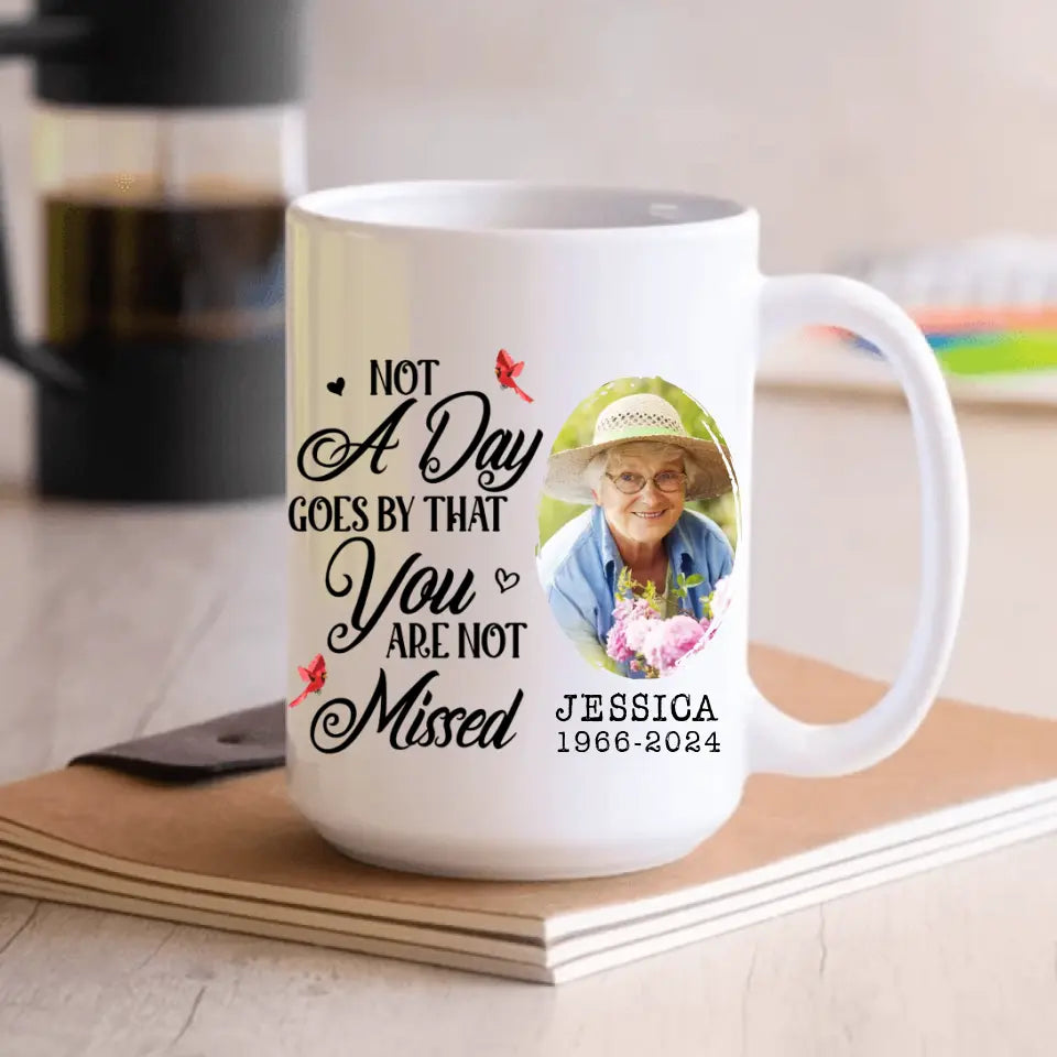 Not A Day Goes By That You Are Not Missed - Personalized Mug, Gift For Mom, Happy Mother's Day In Heaven - M88