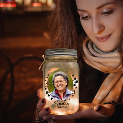 There Are Some Who Bring A Light So Great To The World - Personalized Mason Jar Light - MJL40