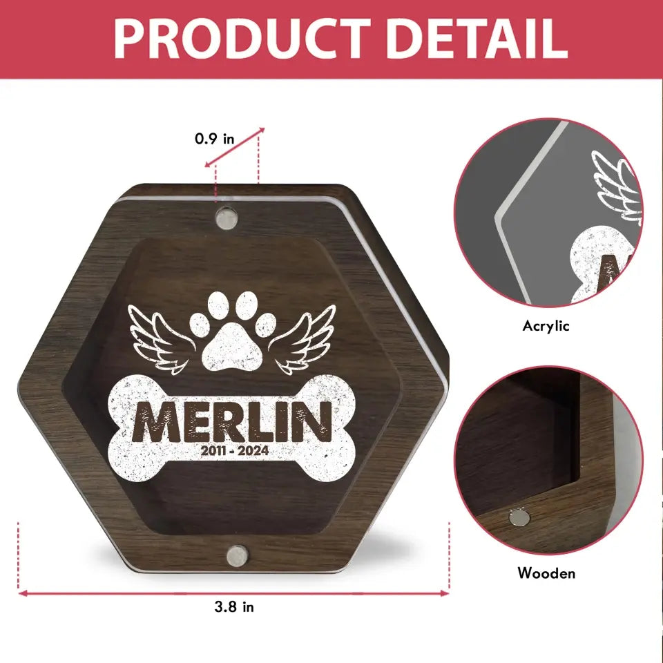 Dog Bone Memorial Gifts - Personalized Memorial Box, Gift For Dog Lover - MB20