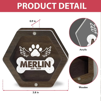 Dog Bone Memorial Gifts - Personalized Memorial Box, Gift For Dog Lover - MB20