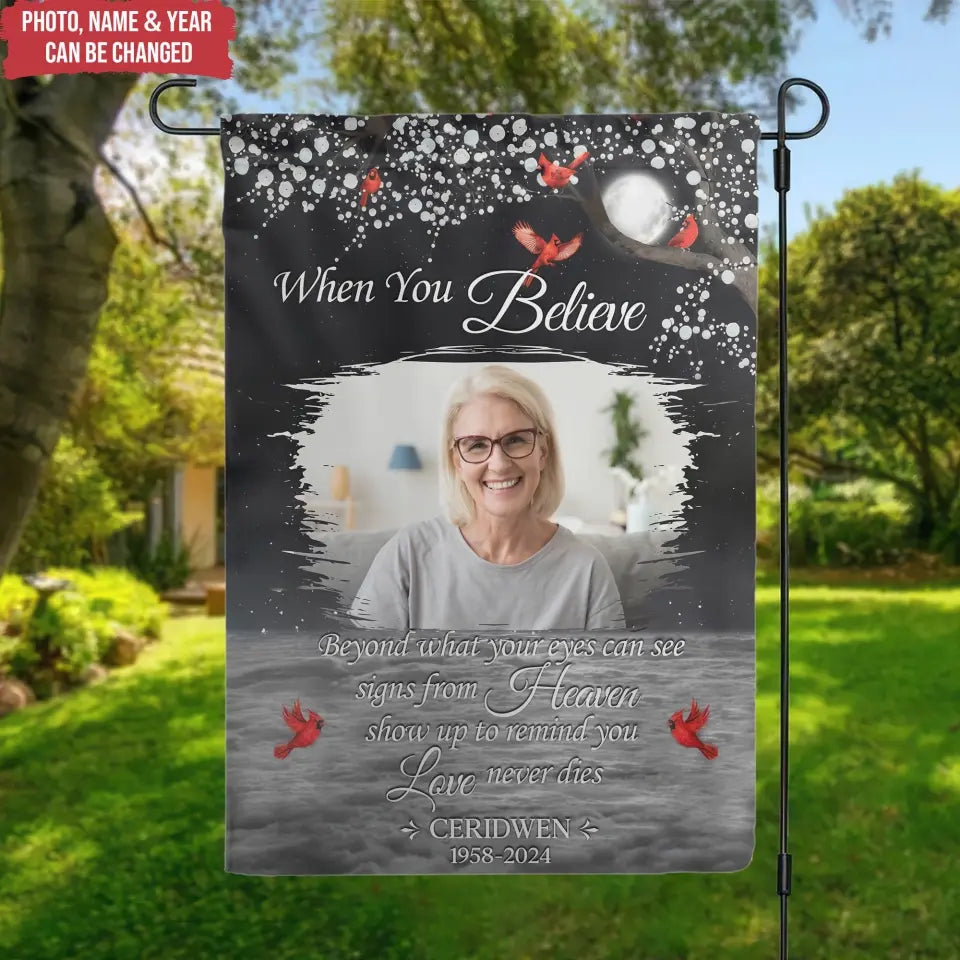 Missing You Always You Never Said Goodbye - Personalized Garden Flag, Memorial Gift - GF186