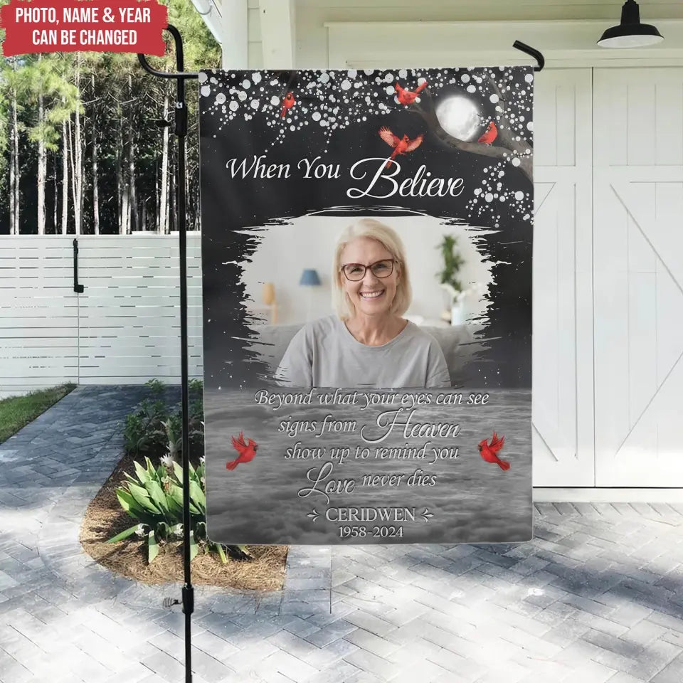 Missing You Always You Never Said Goodbye - Personalized Garden Flag, Memorial Gift - GF186