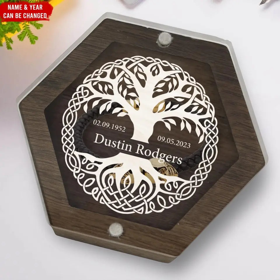 Tree Of Life - Personalized Memorial Box, Keepsake Box, Memorial Gift - MB22