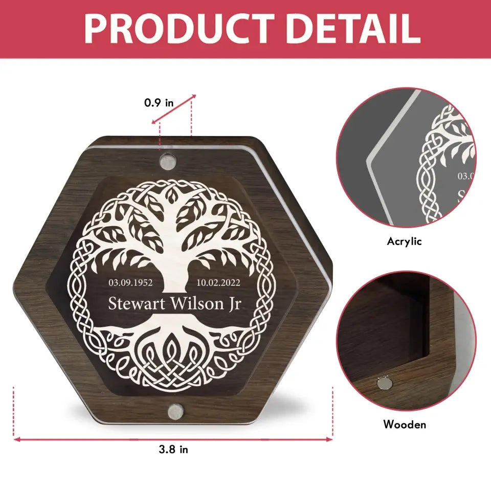Tree Of Life - Personalized Memorial Box, Keepsake Box, Memorial Gift - MB22