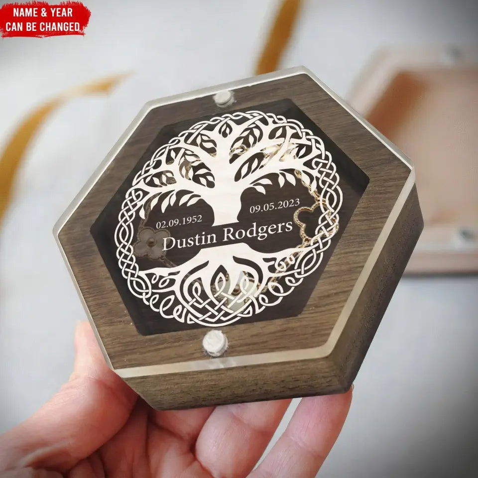 Tree Of Life - Personalized Memorial Box, Keepsake Box, Memorial Gift - MB22