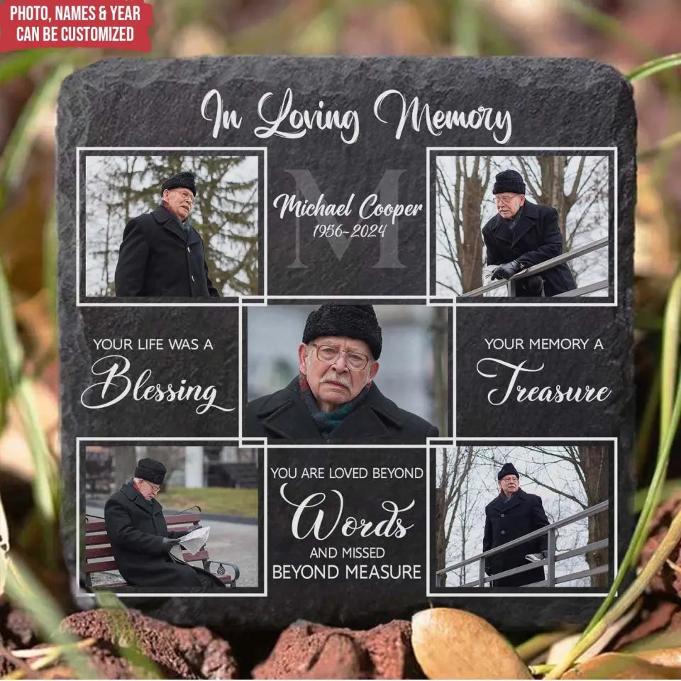 Your Life Was A Blessing Your Memory A Treasure - Personalized Memorial Stone - MS98