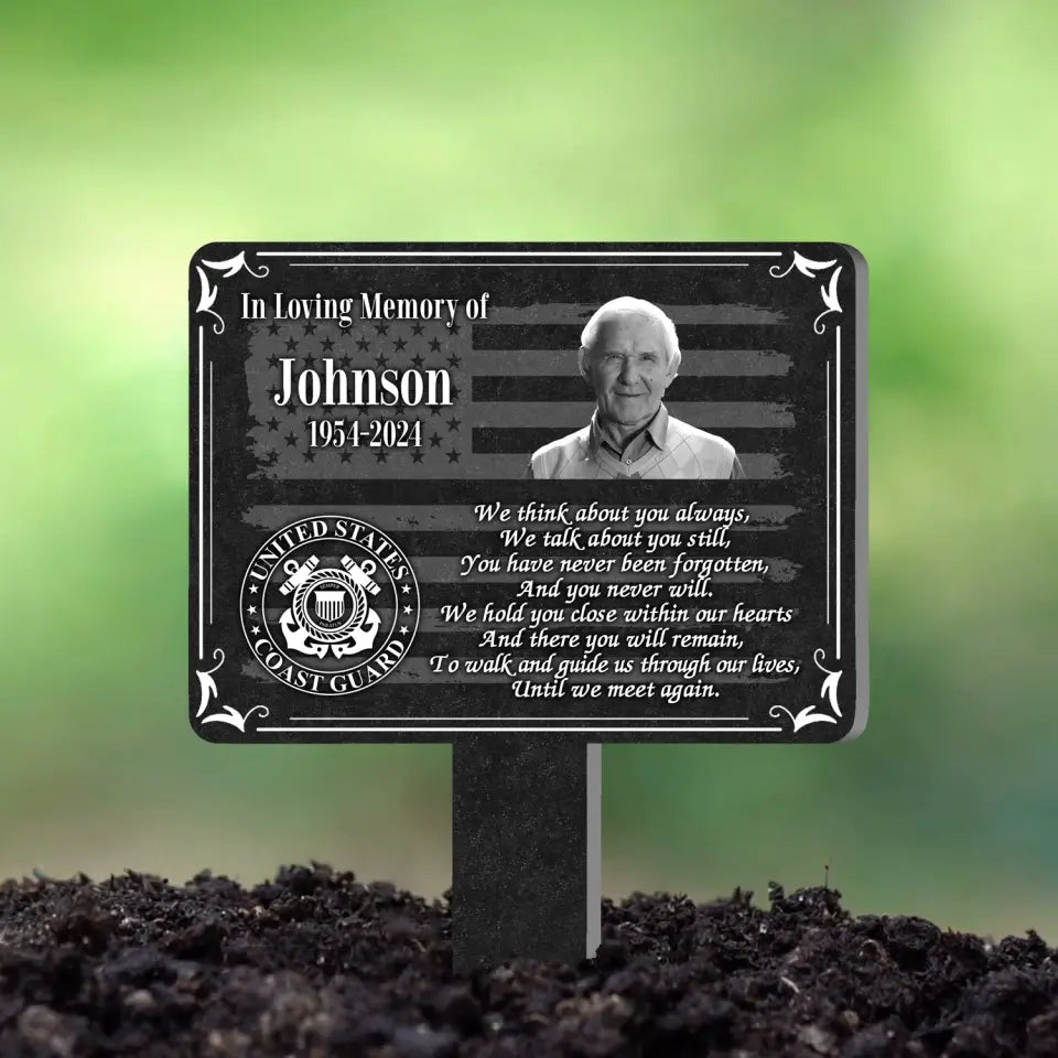 We Think About You Always, We Talk About You Still - Personalized Plaque Stake - MM-PS105