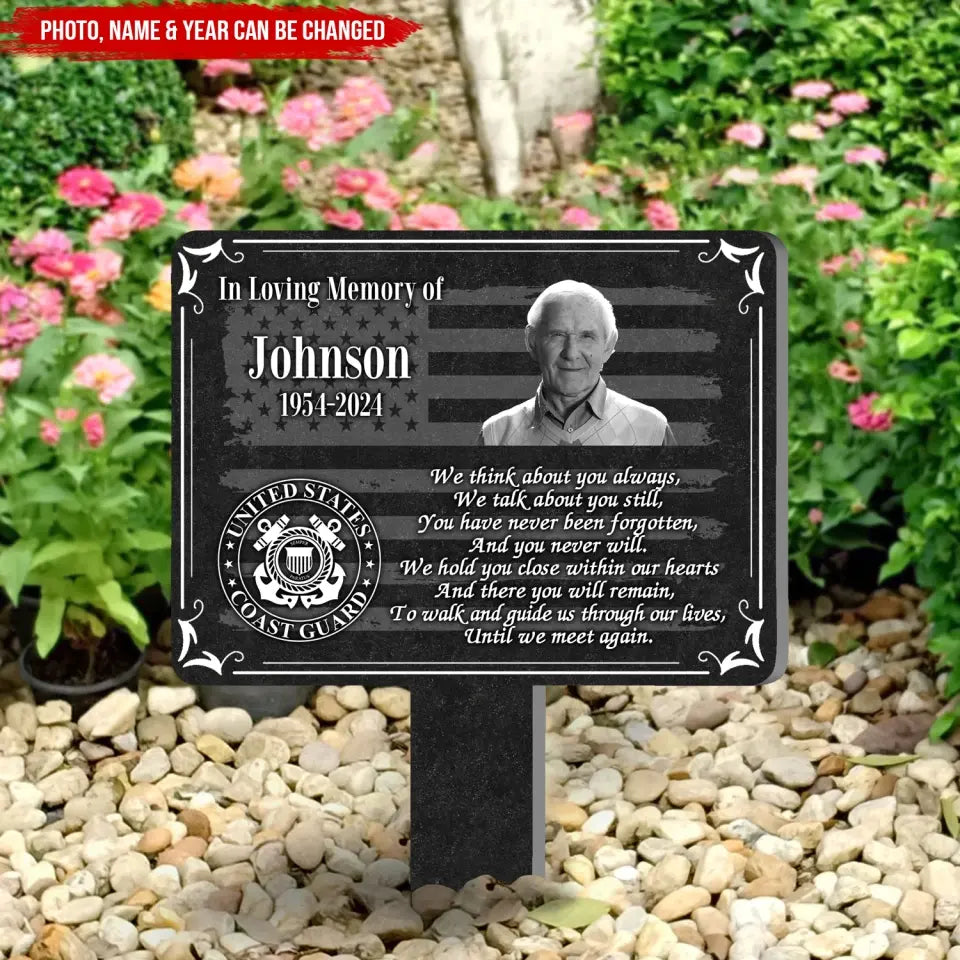 We Think About You Always, We Talk About You Still - Personalized Plaque Stake - MM-PS105