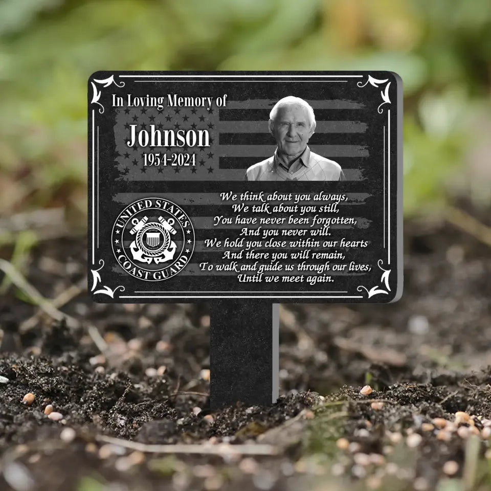 We Think About You Always, We Talk About You Still - Personalized Plaque Stake - MM-PS105