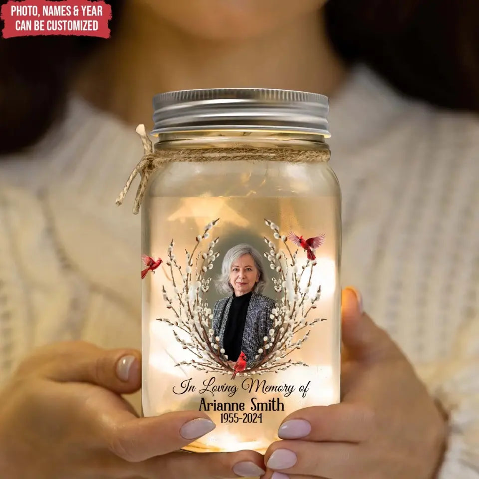 When Someone We Love Is In Heaven - Personalized Mason Jar Light, Memorial Gift - MM-MJL51
