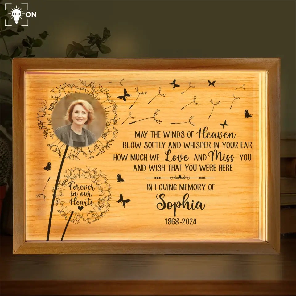 How Much We Love And Miss You And Wish That You Were Here - Personalized Frame Light Box - CF-FLB21
