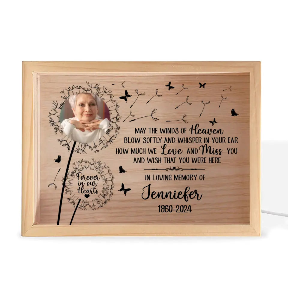 How Much We Love And Miss You And Wish That You Were Here - Personalized Frame Light Box - MM-FLB21