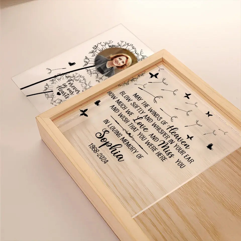 How Much We Love And Miss You And Wish That You Were Here - Personalized Frame Light Box - MM-FLB21