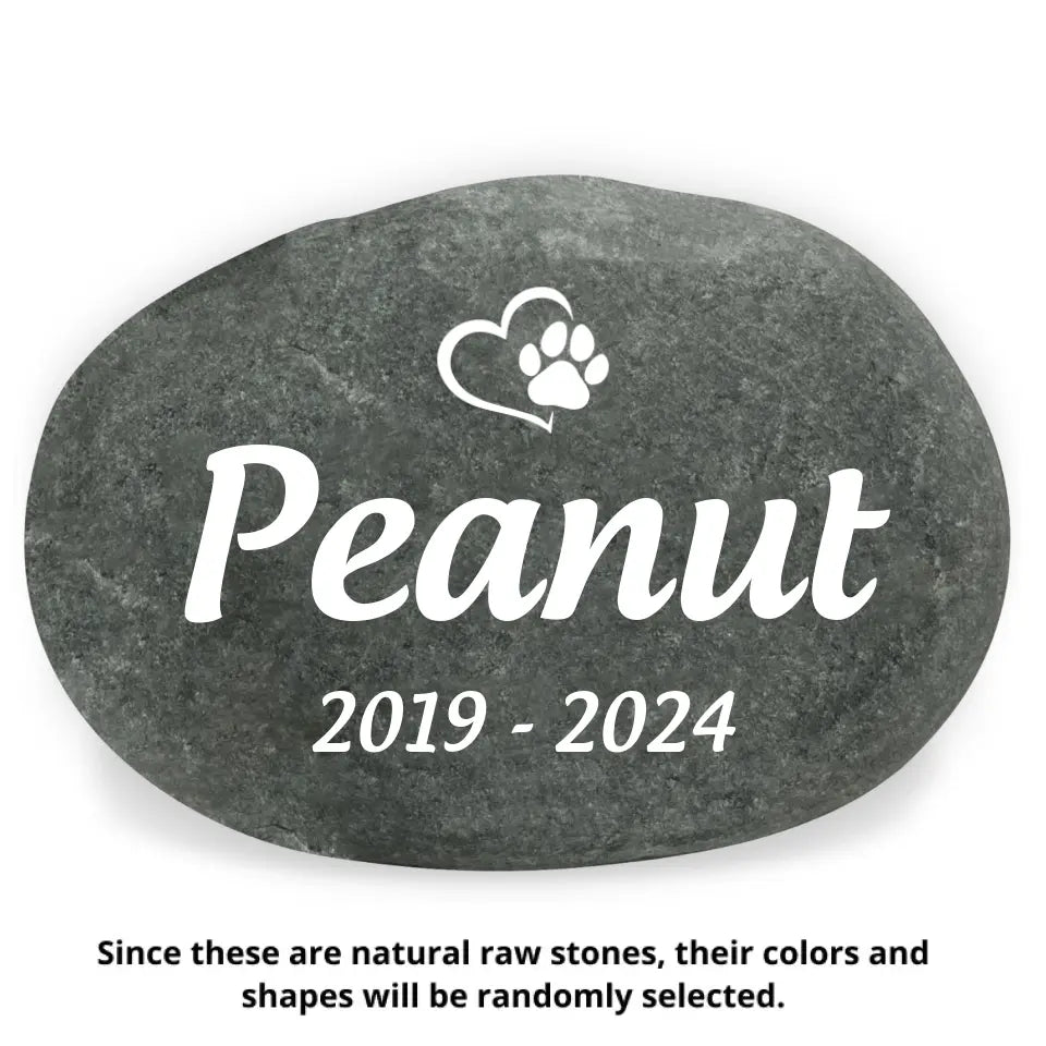 In Loving Memory Of Beloved Pet - Pet Memorial Stone River Rock, Pet Lover Memorial Gift - MM-SRR01