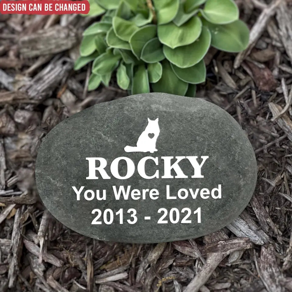 Forever Loved - Pet Memorial Stone River Rock, Pet Lover Memorial Gift - SRR02