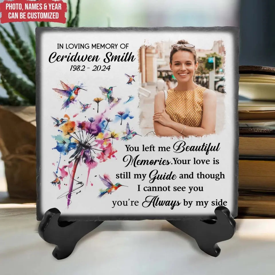Though I Cannot See You, You’re Always By My Side - Personalized Memorial Stone - MS30TL