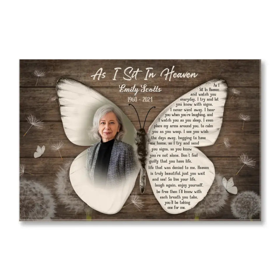 I'll Know With Each Breath You Take, You'll Be Taking One For Me - Personalized Canvas - CA33TL