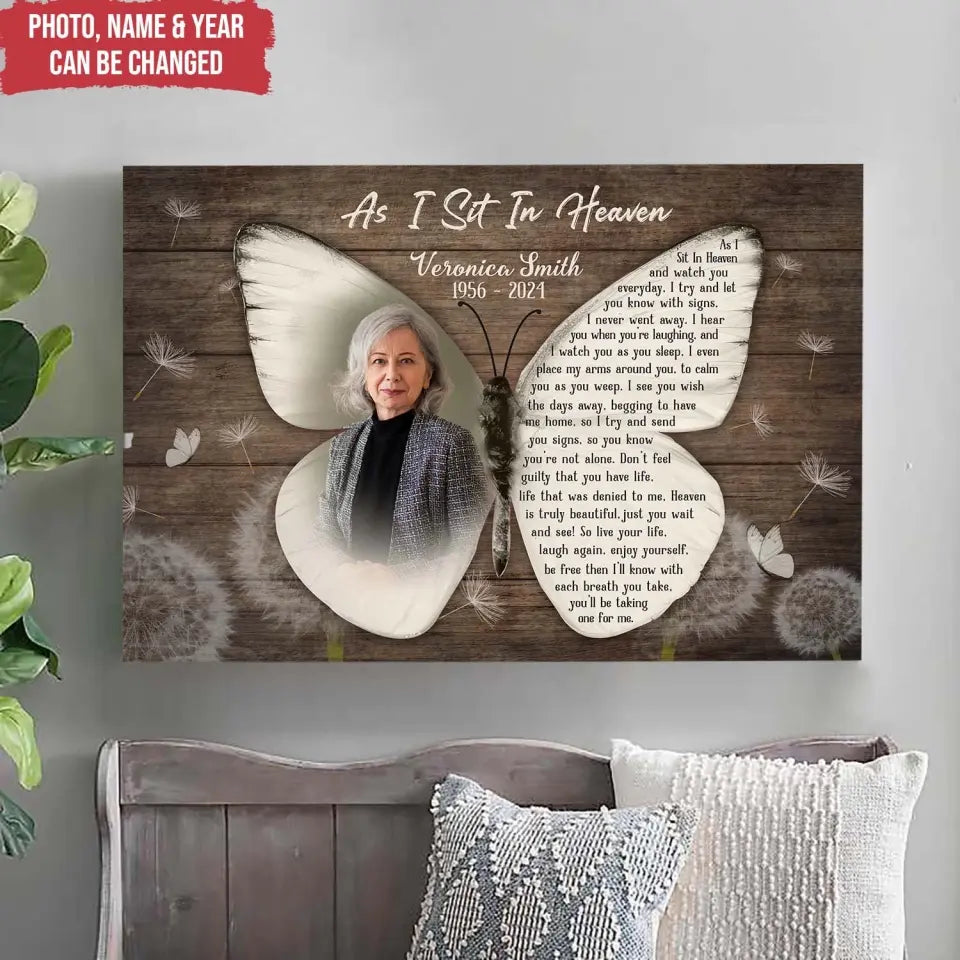 I'll Know With Each Breath You Take, You'll Be Taking One For Me - Personalized Canvas - CA33TL