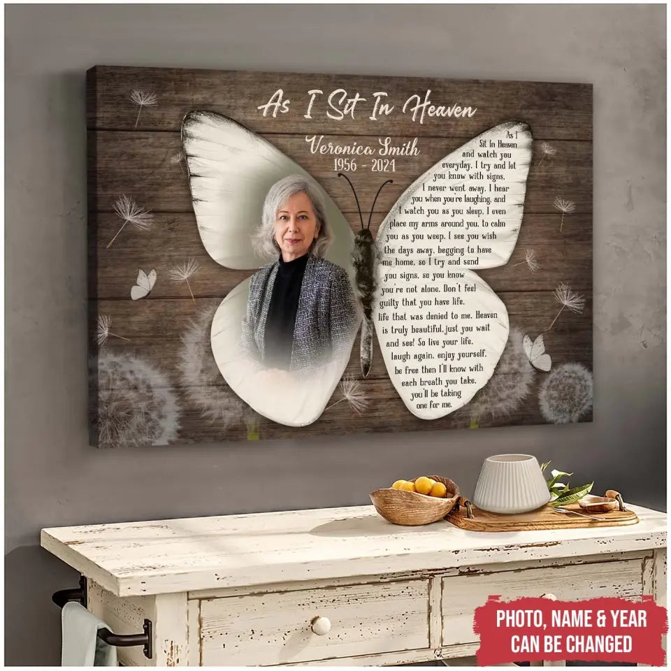 I'll Know With Each Breath You Take, You'll Be Taking One For Me - Personalized Canvas - CA33TL