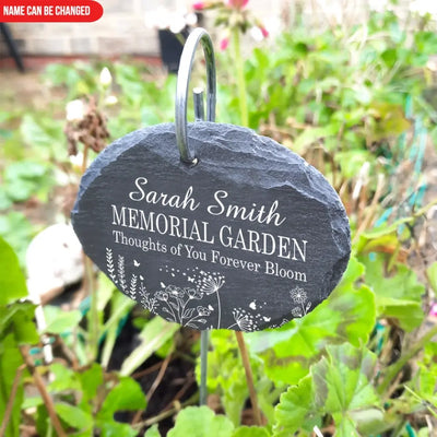 Thoughts of You Forever Bloom - Personalized Slate, Memorial Gift - GS50TL