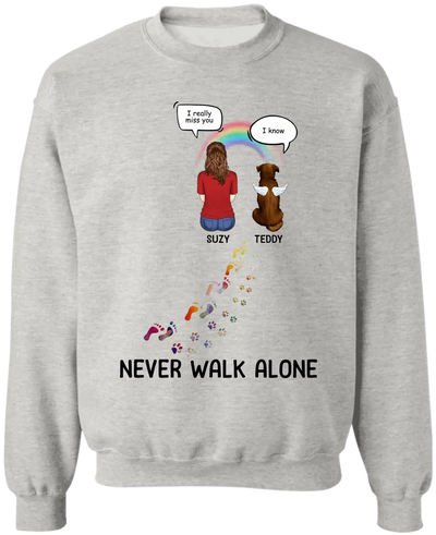 You Left Paw Print On My Heart - Personalized T-Shirt, Gift For Dog Lover - TS59TL